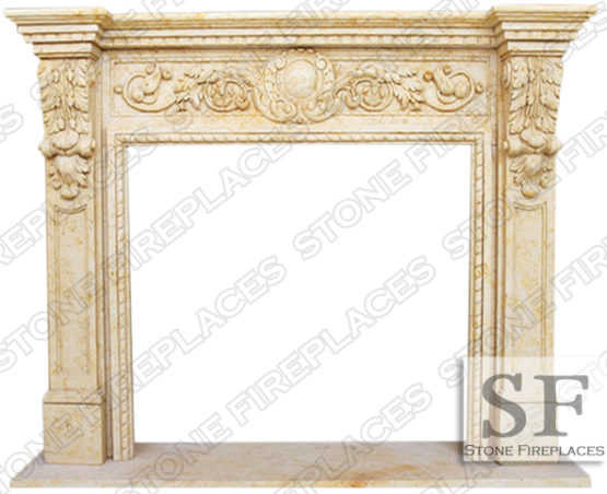 GRECIAN-MARBLE-MANTEL decorative Fireplace